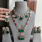 Svara moisanite combo set - Dark Green