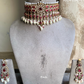 Surya kundan choker set - Red