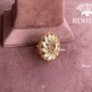 Angana polki kundan ring  (SG-030) - Red