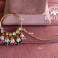 Neer kundan nath (003)- Green & pink