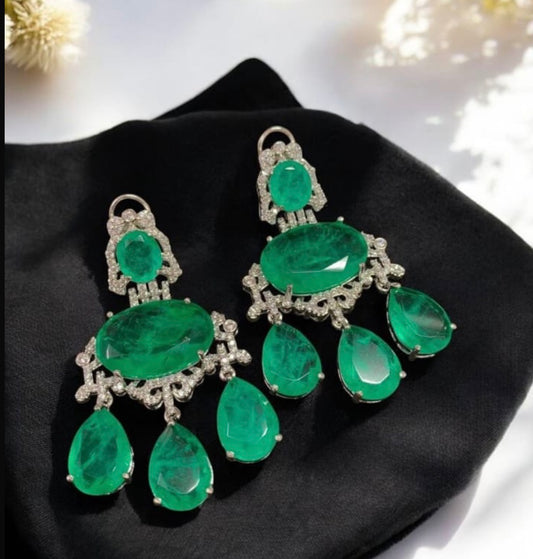 Amari AD doublet earrings - Green