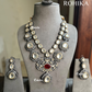 Simra polki Kundan necklace set - Red