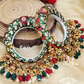 Aarohi meenakari bangles - Green and Red