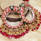 Aarohi meenakari bangles - Red