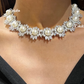 Maya american diamond necklace - White