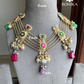 Banjara fusion necklace set (FN-011) - Multi color