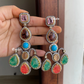 Sabya inspired designer earrings (SSE006)- Multi color