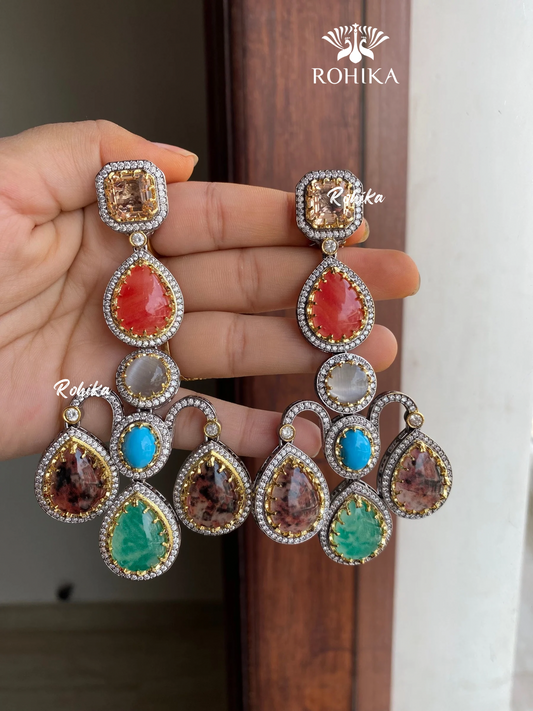 Sabya inspired designer earrings (SSE008)- multi color