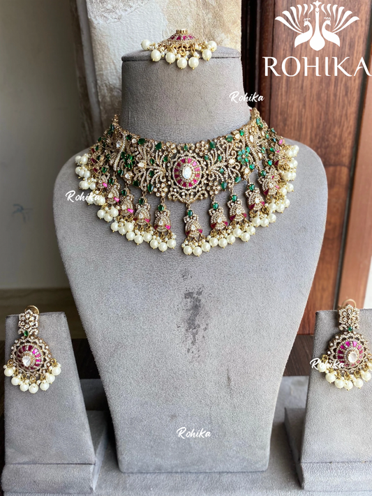 Aman moisinite necklace set 