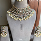 Jaya polki kundan necklace set - Green