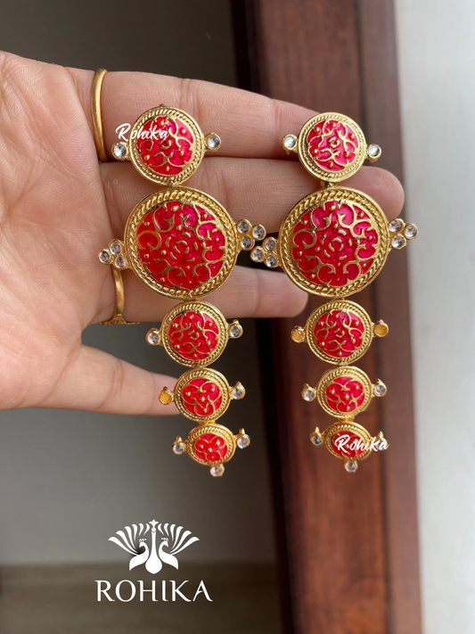 Joya earrings - Red