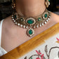 Shruti moisanite choker set - Green