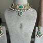 Shruti moisanite choker set - Green