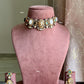 Saabya inspired fusion necklace set (SS022) - Multi colour