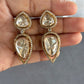 Malati Moisanite Earrings - Golden