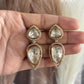 Malati Moisanite Earrings - Golden