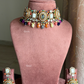 Saabya inspired fusion choker set (SS023) - Multi colour - Rohika store