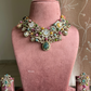 Saabya inspired fusion necklace set (SS024) - Multi colour - Rohikstore.com