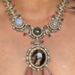 Saabya inspired fusion necklace set (SS026) -Black colour