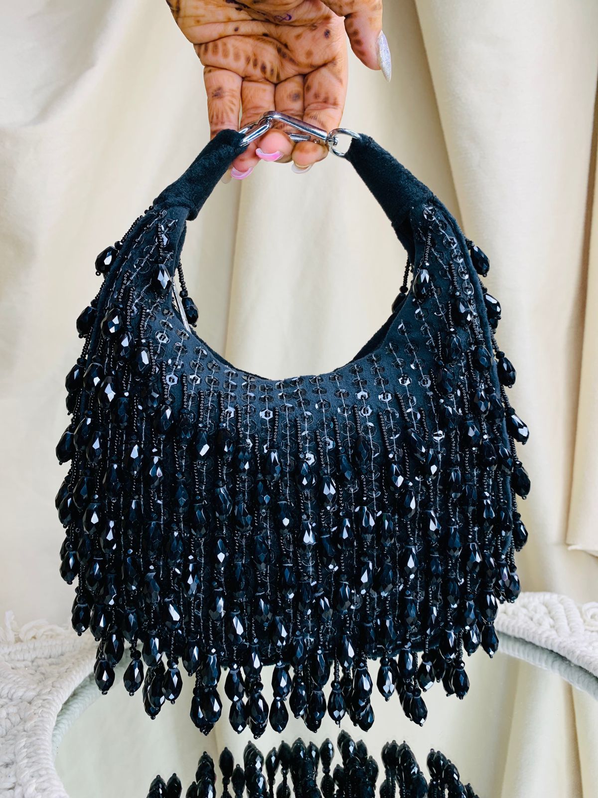 Crystal Drop Moon Bag