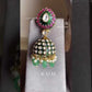 Kajal bikaneri kundan choker set - Green