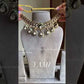 Yami bikaneri kundan necklace set - Green