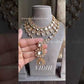 Vidhi polki kundan necklace set - Golden