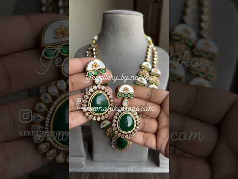 Shubha designer necklace set - Green