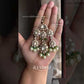 Bandini polki kundan passa /jhoomer (012) - Mint green