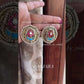 Banjara fusion Studs earrings (FE-017) - Pink & blue