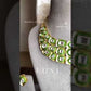 Vatsa polki kundan designer necklace set - Green
