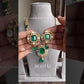 Mohini polki kundan necklace set - Green