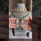 Sharan moisanite doublet bridal necklace set - Dark Green