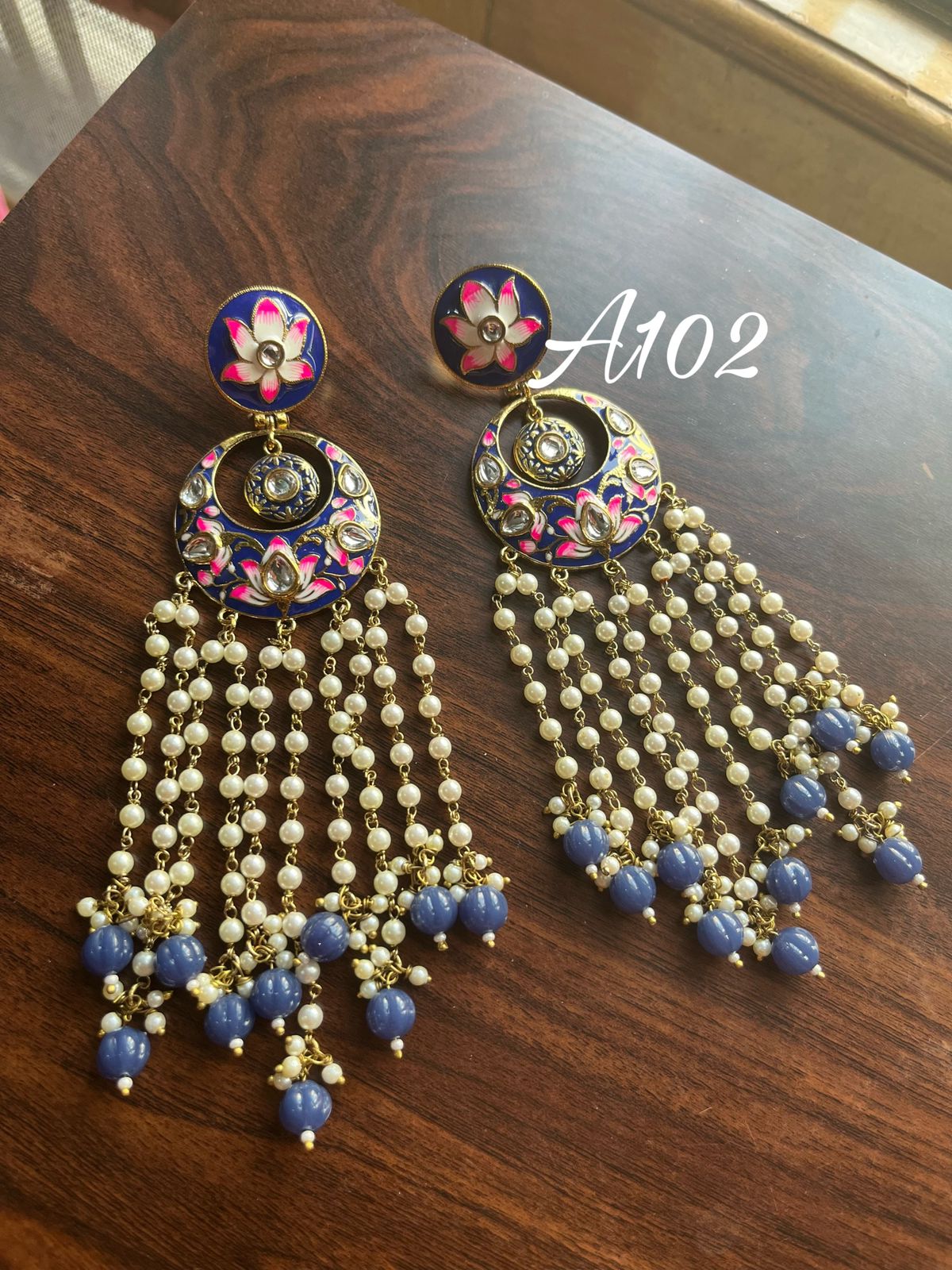 Mehandi Green Color Meenakari Earrings (MKE1788MGRN)