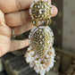 Booti kundan earrings-Light Pink - Rohika Store