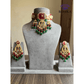 Fusion choker set - Maroon and dark green - Rohika Store