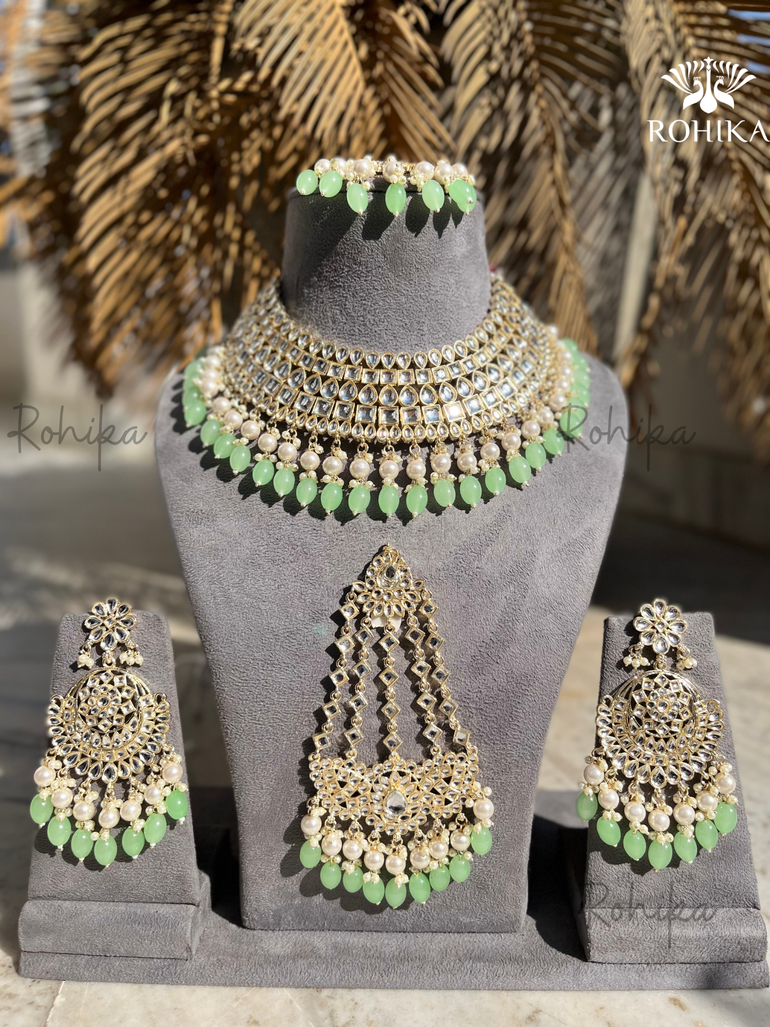 Light green sale jewellery