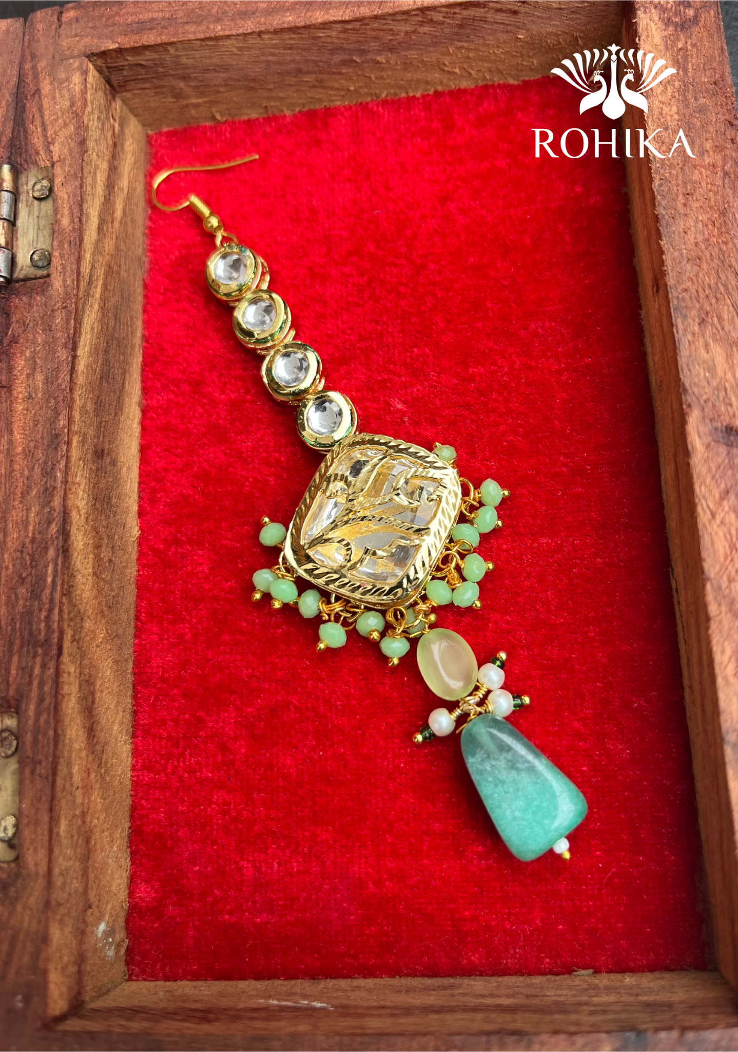 Ruhani necklace set - Sea Green